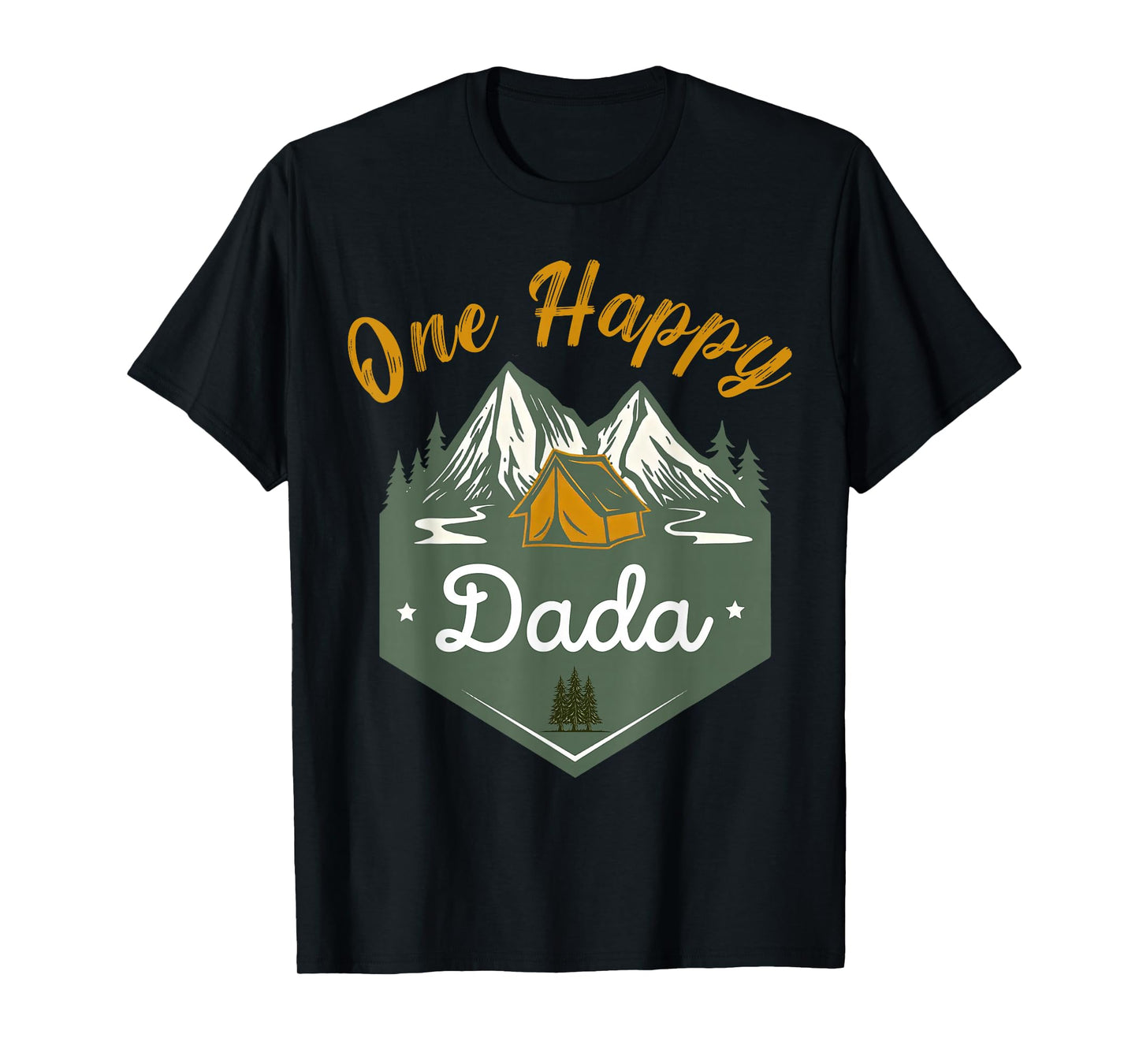 One Happy Dada of The Camper First Birthday Boy Girl Camping T-Shirt