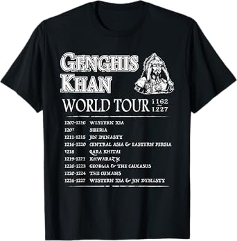 World Tour: Genghis Khan - Historic Mongolian Empire T-Shirt
