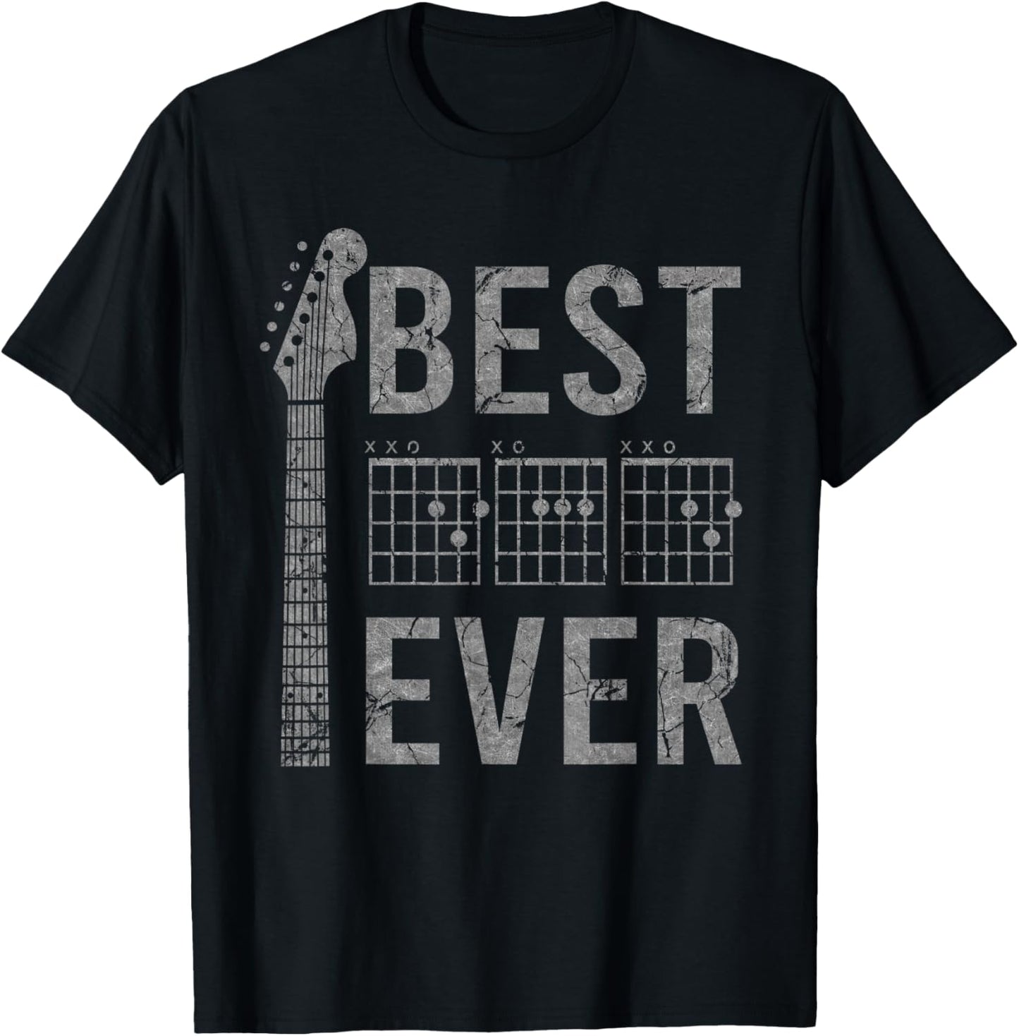 Best Dad Ever Chord Guitar Guitarist Father's Day Musician T-Shirt