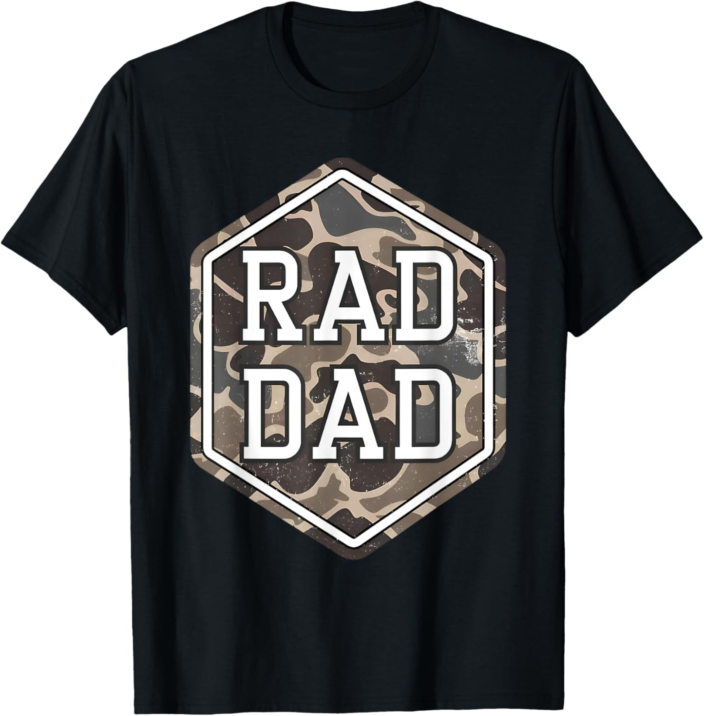 Rad Dad Camouflage Society Papa Daddy Happy Father's Day T-Shirt