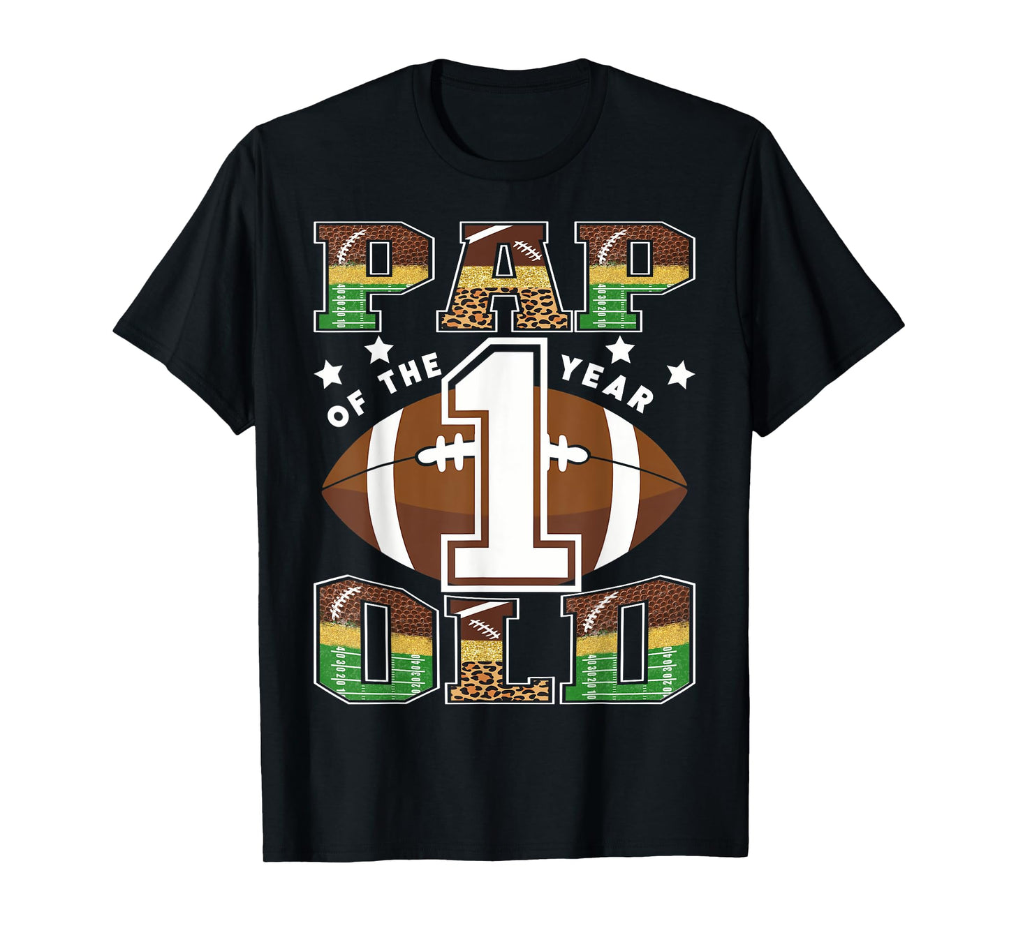 Pap Of The 1 Year Old Football 1St Year Down Birthday T-Shirt