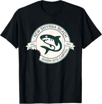 New Smyrna Beach: Shark Bite Capital Of The World Graphic T-Shirt for Men Women Girls Kids
