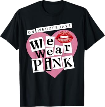 On Wednesday We Wear Pink Funny Valentine T-Shirt