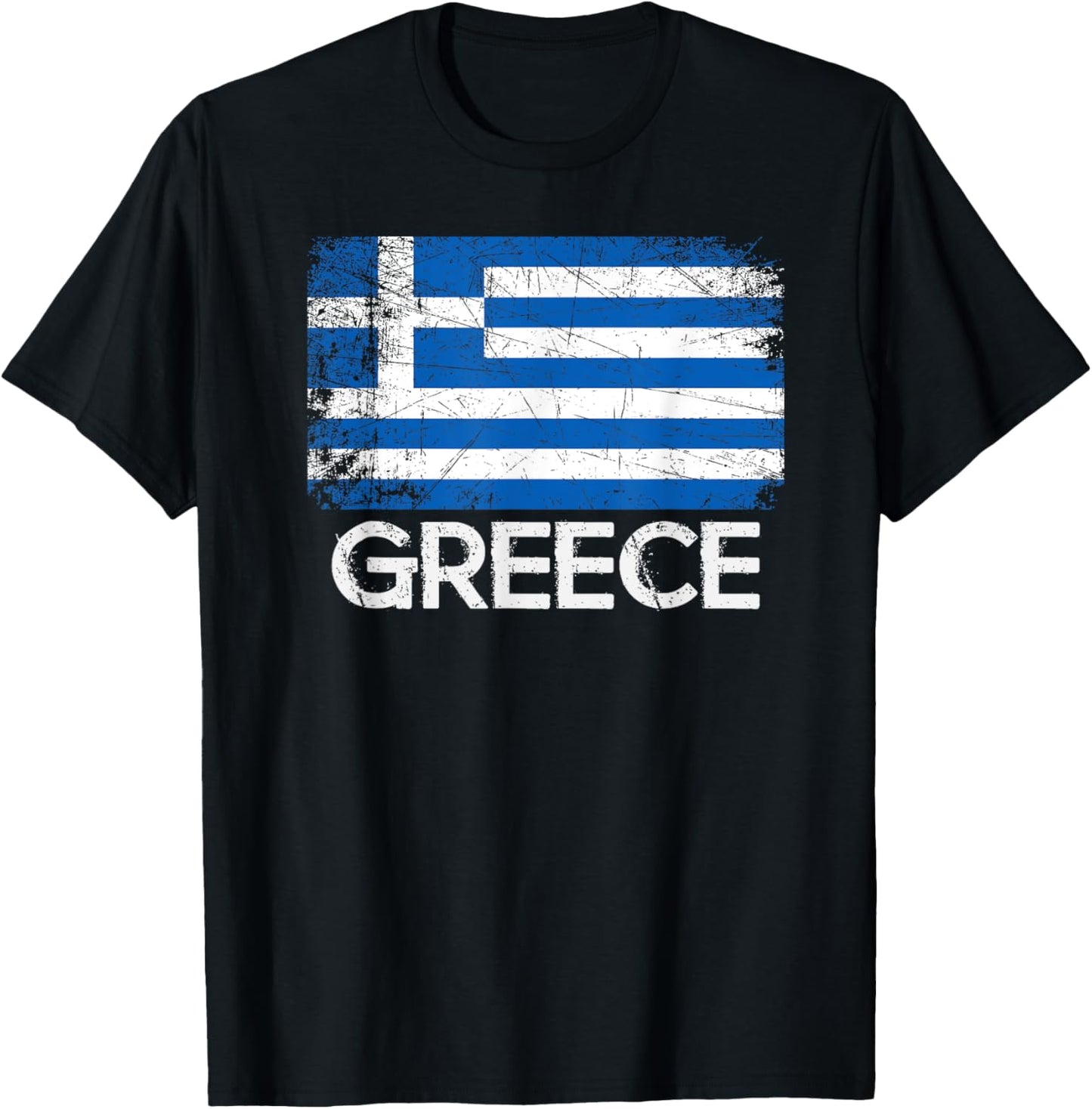 Greek Flag T-Shirt | Vintage Made In Greece Gift T-Shirt