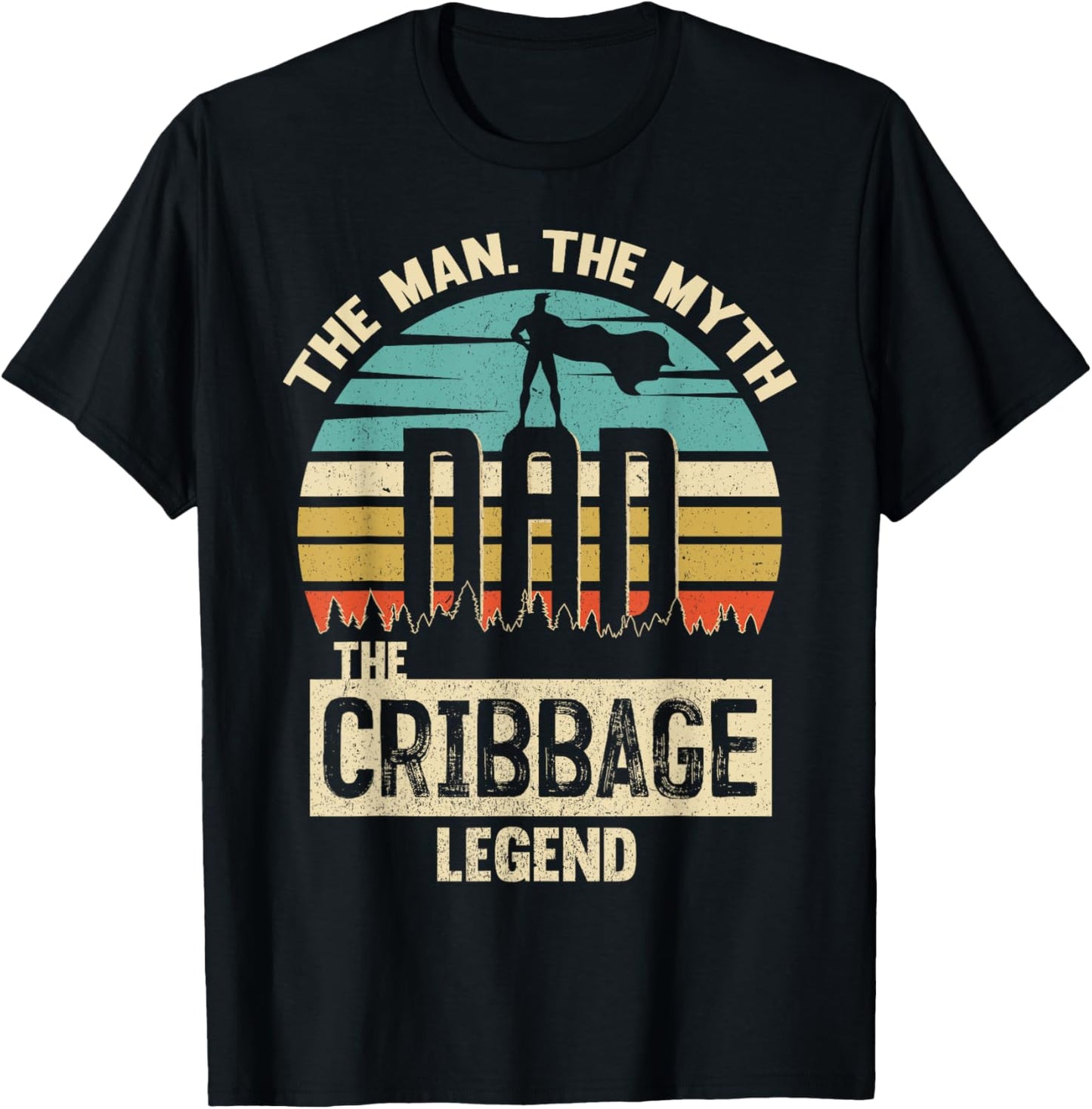 Man Myth Legend Dad Cribbage T-Shirt