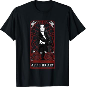 The Addams Family Morticia's Apothecary Dark Gothic Roses T-Shirt