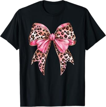 Pink Coquette Bow retro graphic tee Breast Cancer Awareness T-Shirt