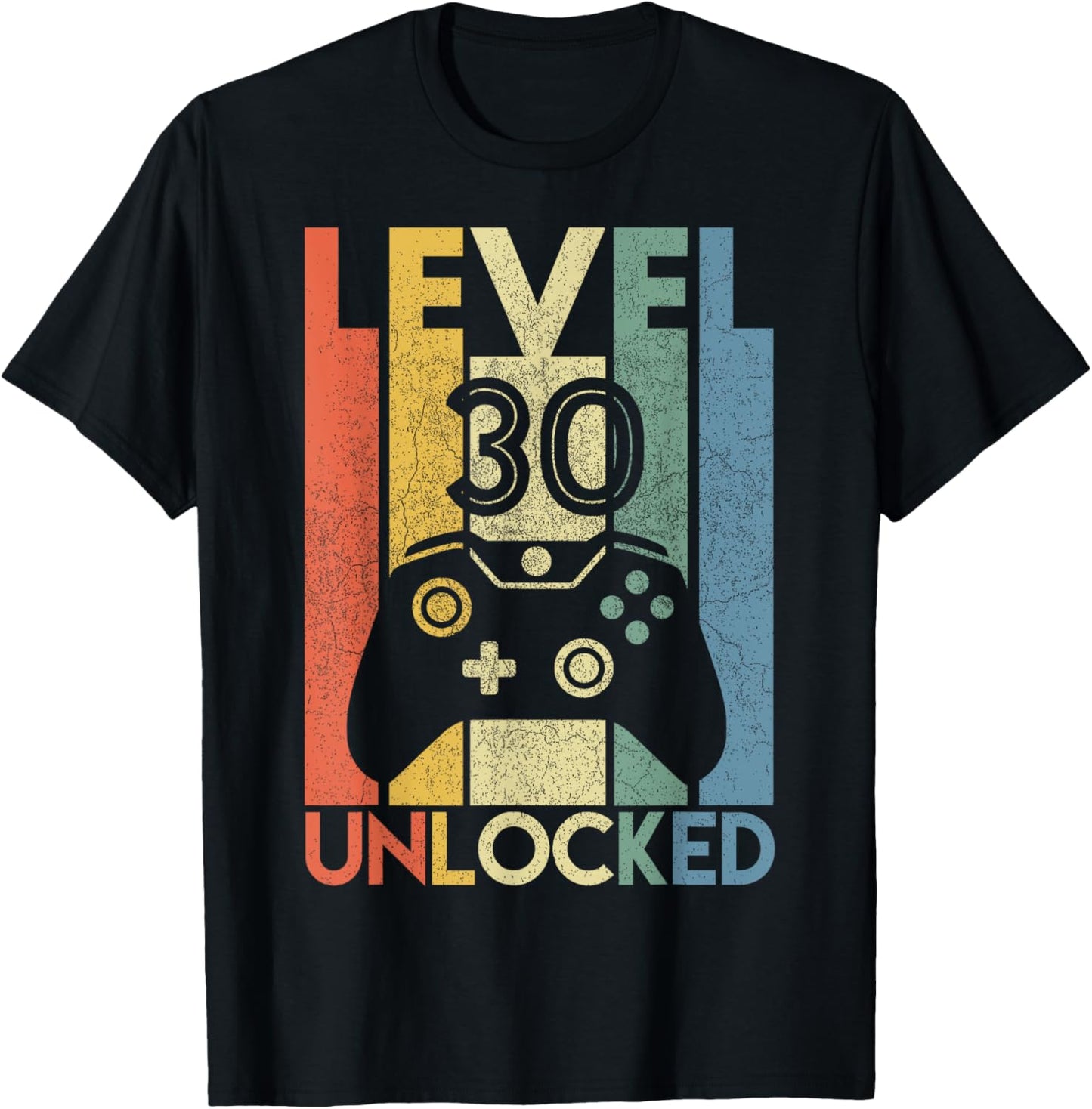 Level 30 Unlocked Funny Video Gamer 30th Birthday Gift T-Shirt