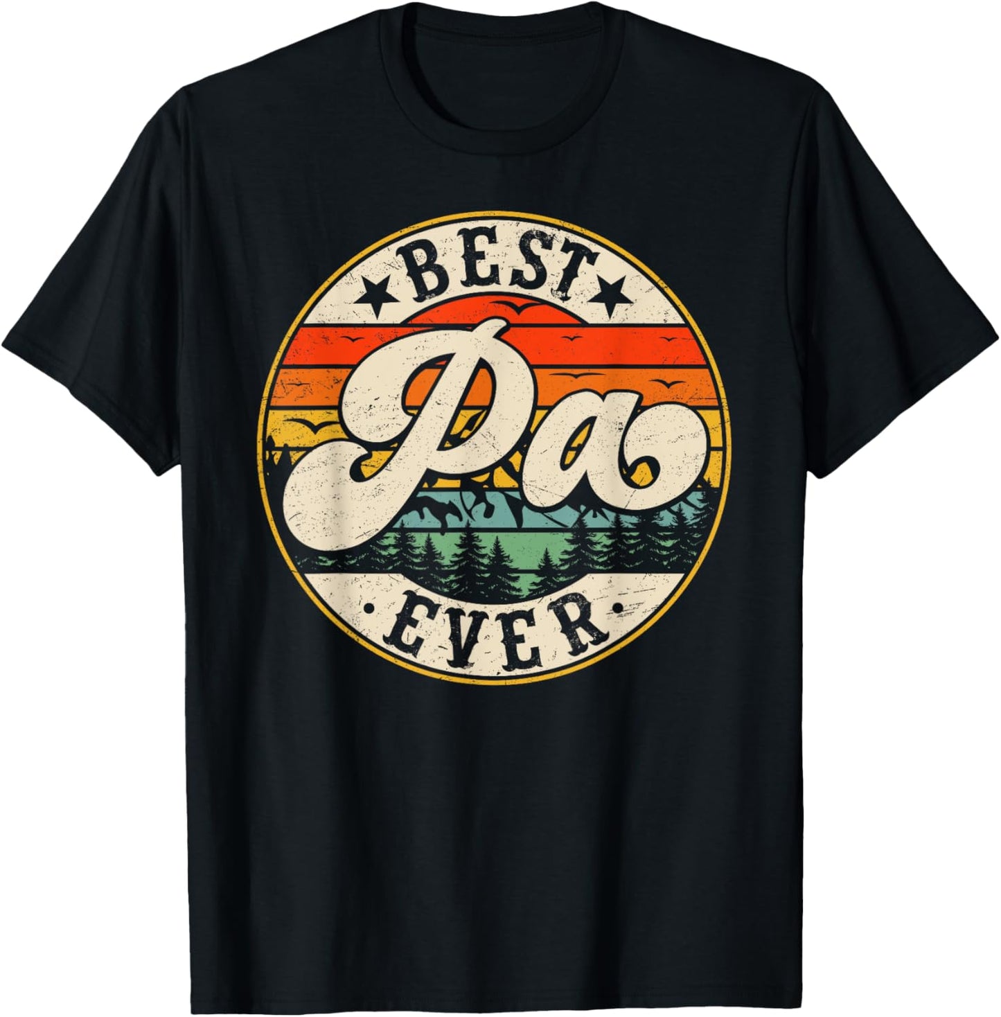 Vintage Best Pa Ever Father's Day Grandpa Men T-Shirt