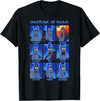 Disney Hercules Hades Emotions Graphic T-Shirt T-Shirt