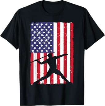 Javelin Throwing Art For Men Women Track And Field Javelin T-Shirt