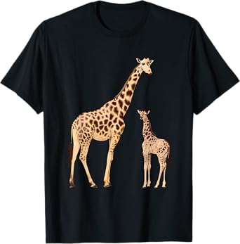 Funny Giraffe Design For Women Kids Boys Girls Giraffe Lover T-Shirt