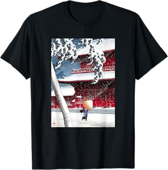 Zojo Shrine in Shiba by Hasui Kawase Shin-hanga Ukiyo-e T-Shirt