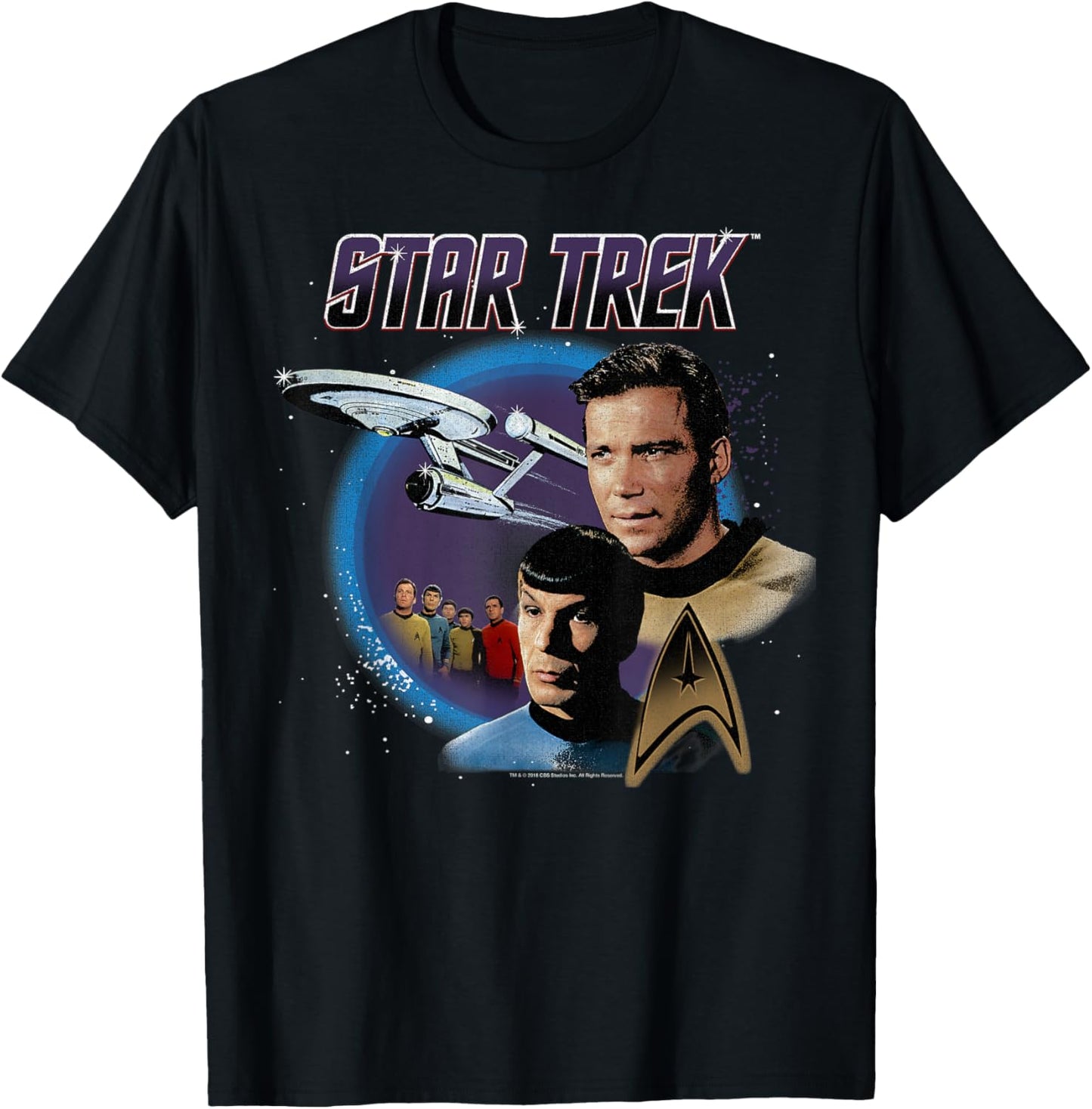 Star Trek Original Series Vintage Enterprise T-Shirt