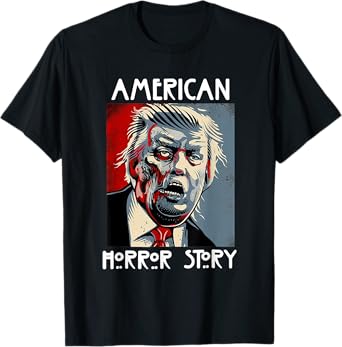 President Horror American Zombie Story Halloween Trump 2025 T-Shirt