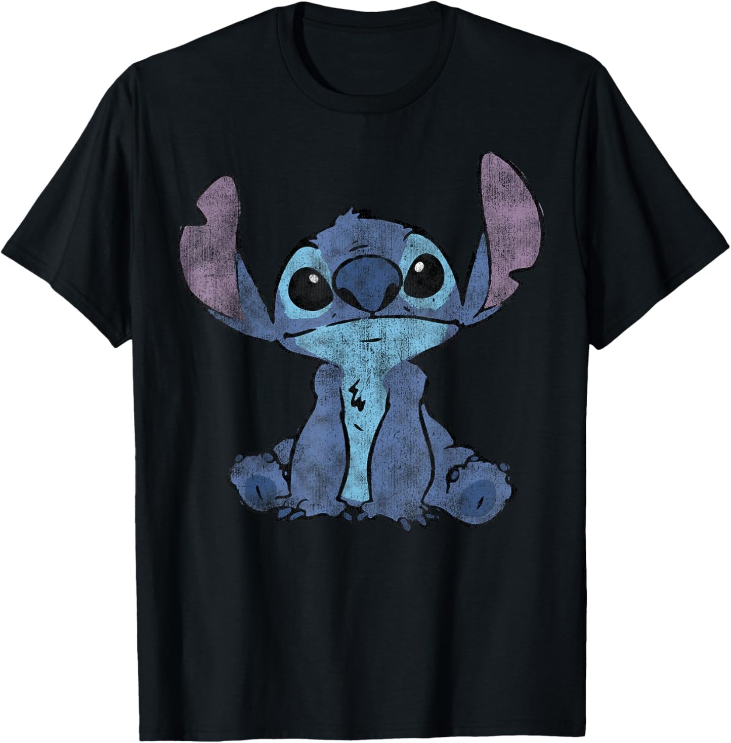 Disney Lilo & Stitch Distressed Stitch Portrait T-Shirt