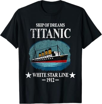 RMS TITANIC Ship Sailing Boat Ship 1912 Boys Girl Kids T-Shirt