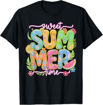Sweet Summer Time Retro Sweet Summer Time Girl Women T-Shirt