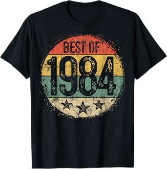 Best Of 1984 41st Birthday Gifts For Men Women 41 Year Old T-Shirt