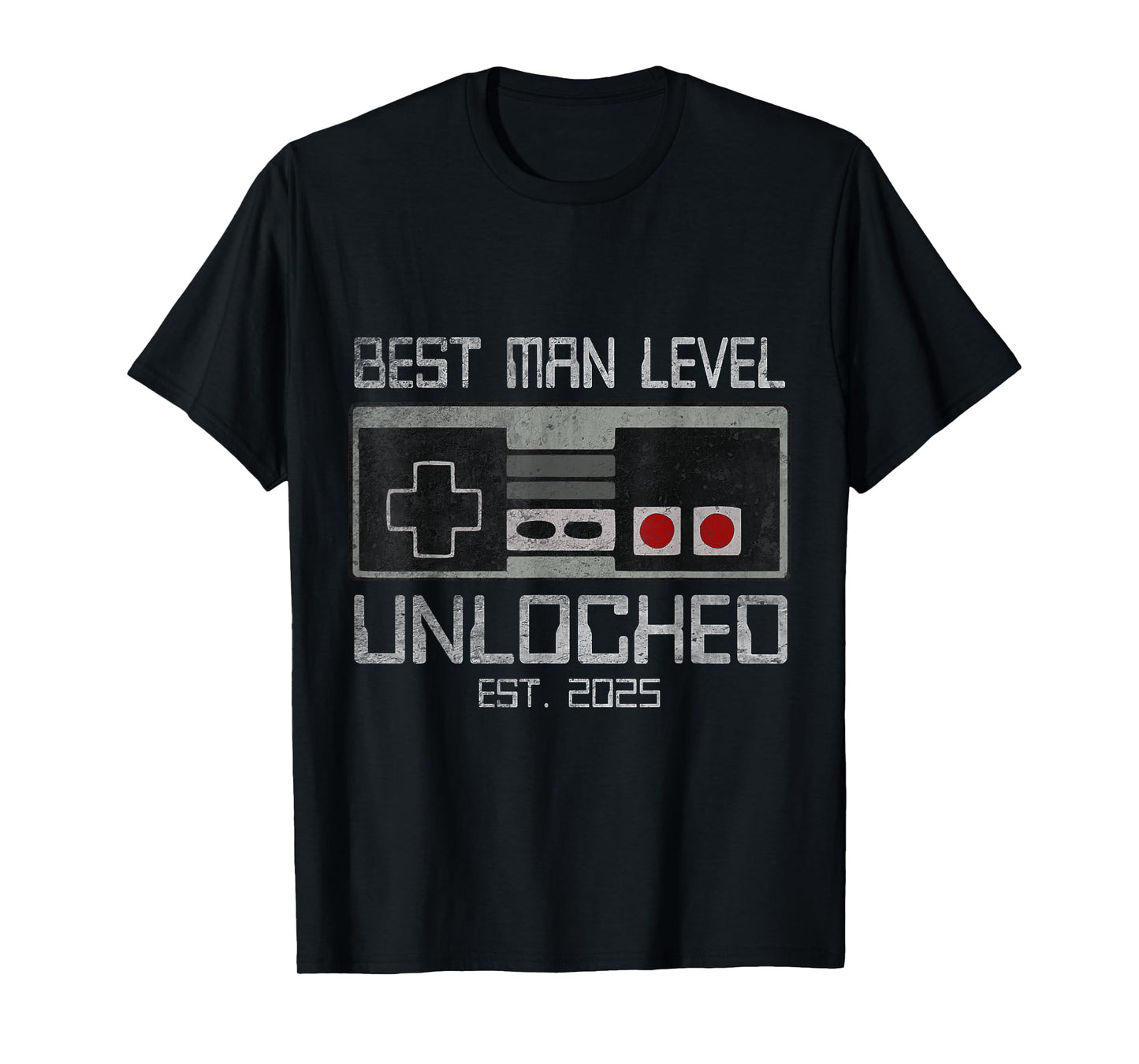 Best Man Bachelor Party 2025 Gamer Husband Wedding For Men T-Shirt