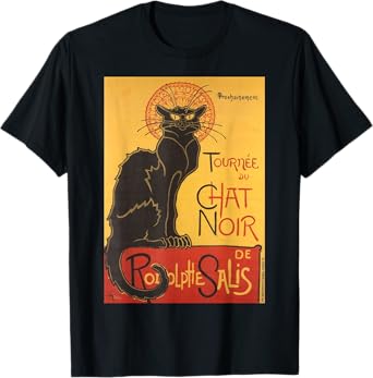 Le Chat Noir The Black Cat by Steinlen T Shirt T-Shirt