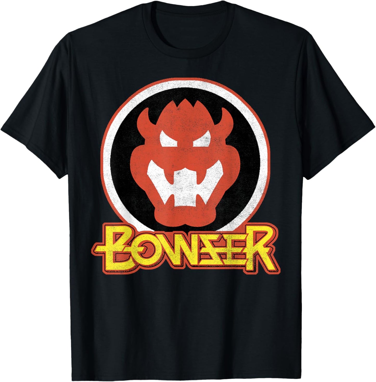 Super Mario Bowser Retro Portrait Graphic T-Shirt T-Shirt
