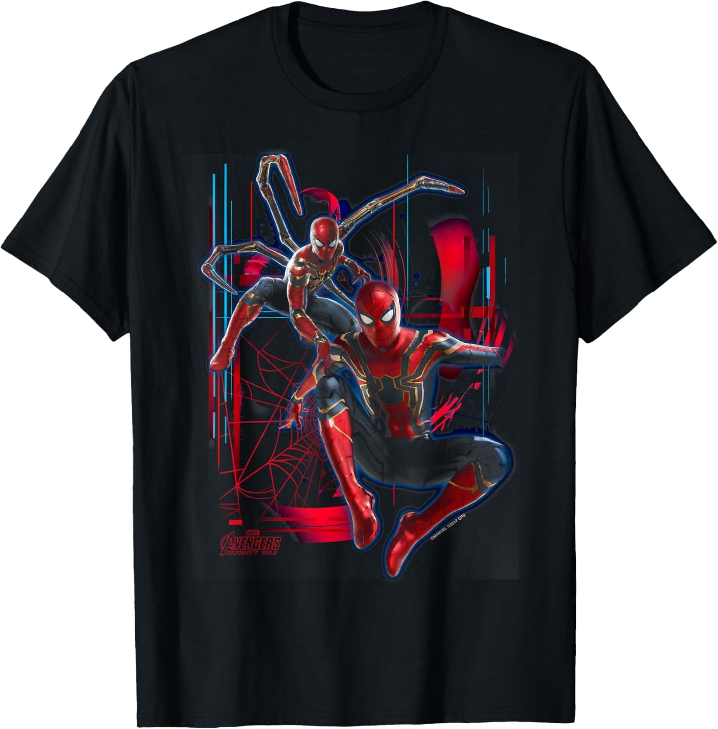 Marvel Infinity War Spider-Man Suit Tech Graphic T-Shirt T-Shirt