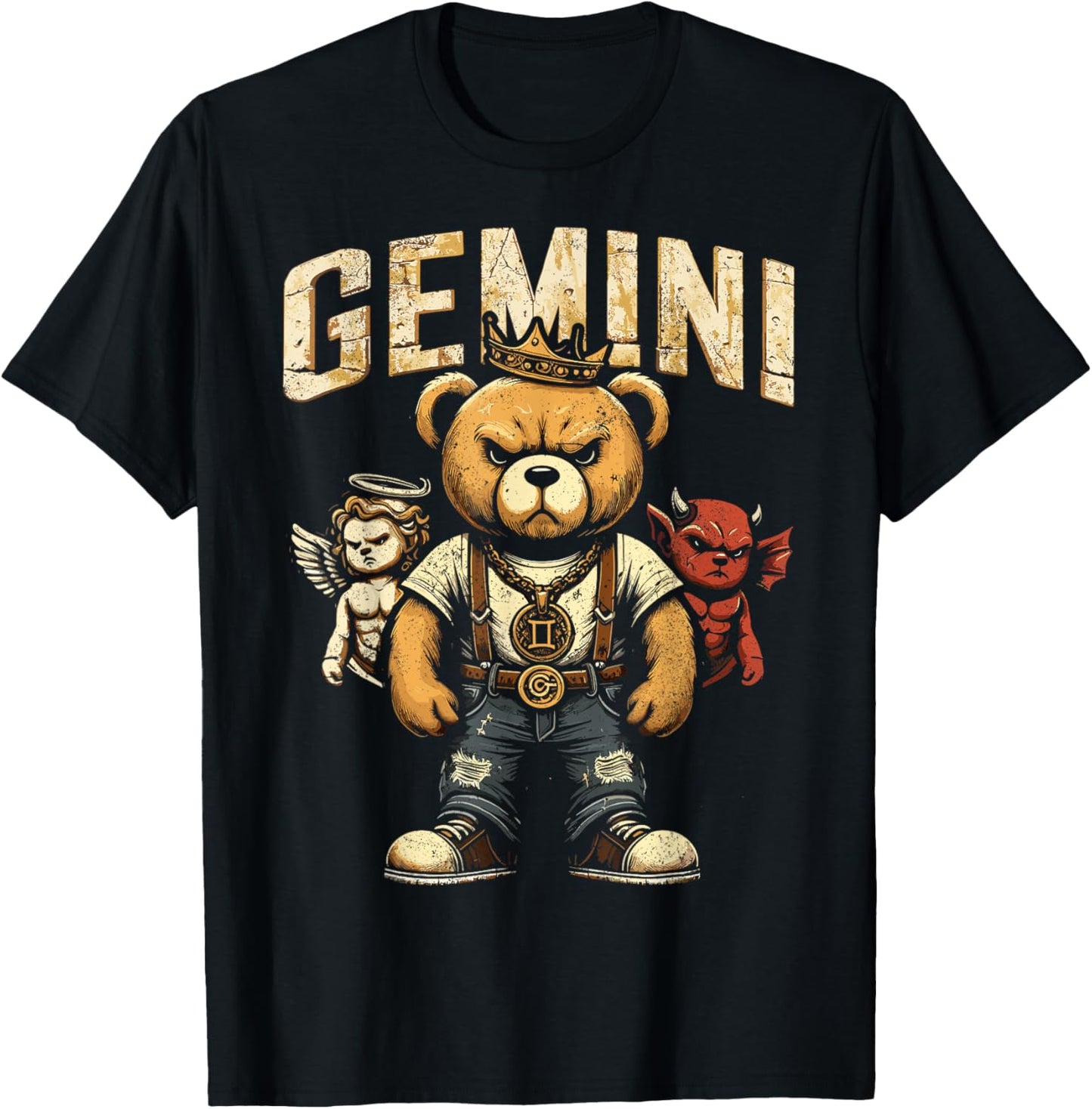 Gemini King Birthday Teddy Bear May Born Teens, Boys, Men's T-Shirt