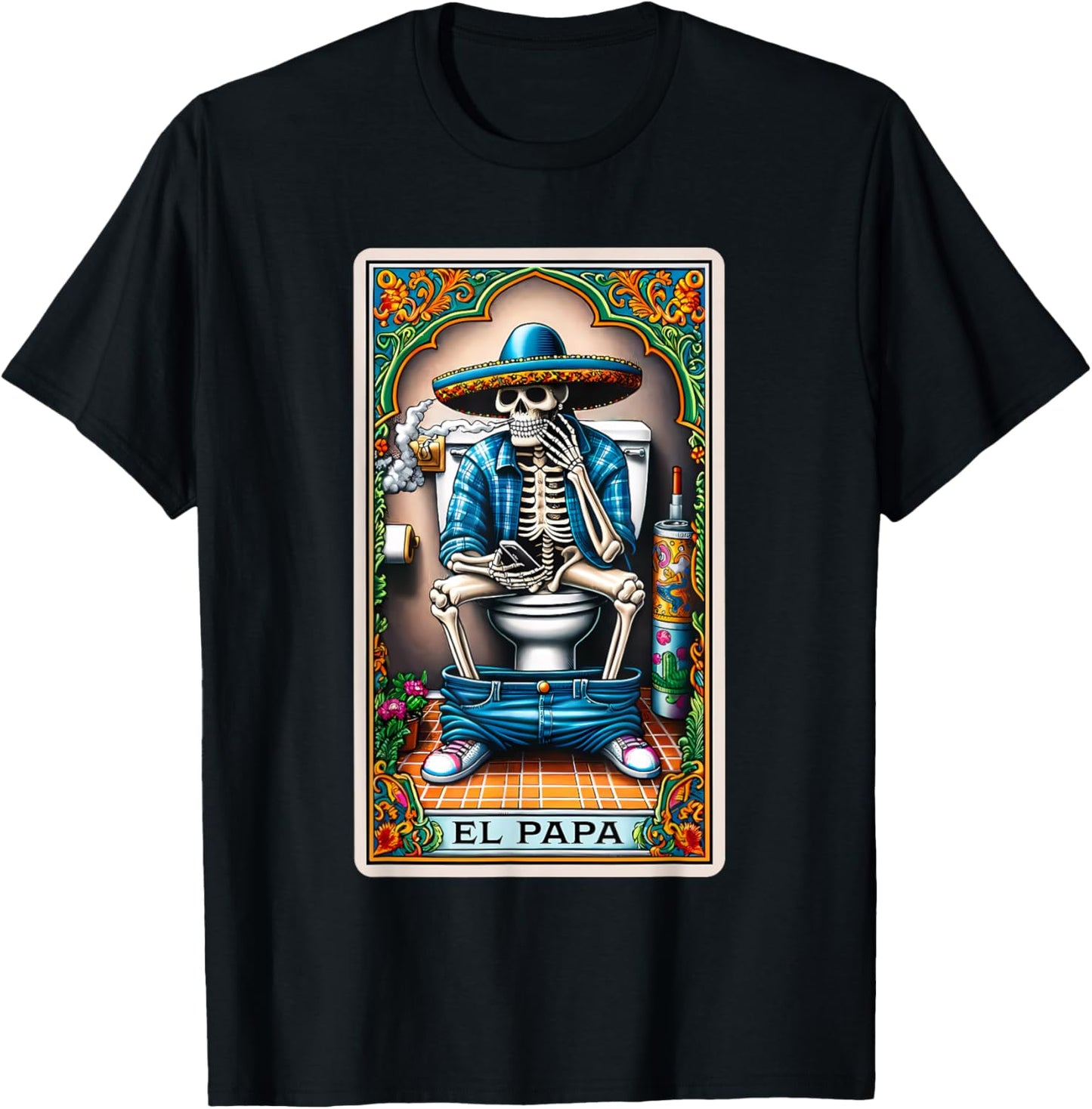 El Papa Latino Tarot Card Spanish Doing Dad Shit Fathers Day T-Shirt