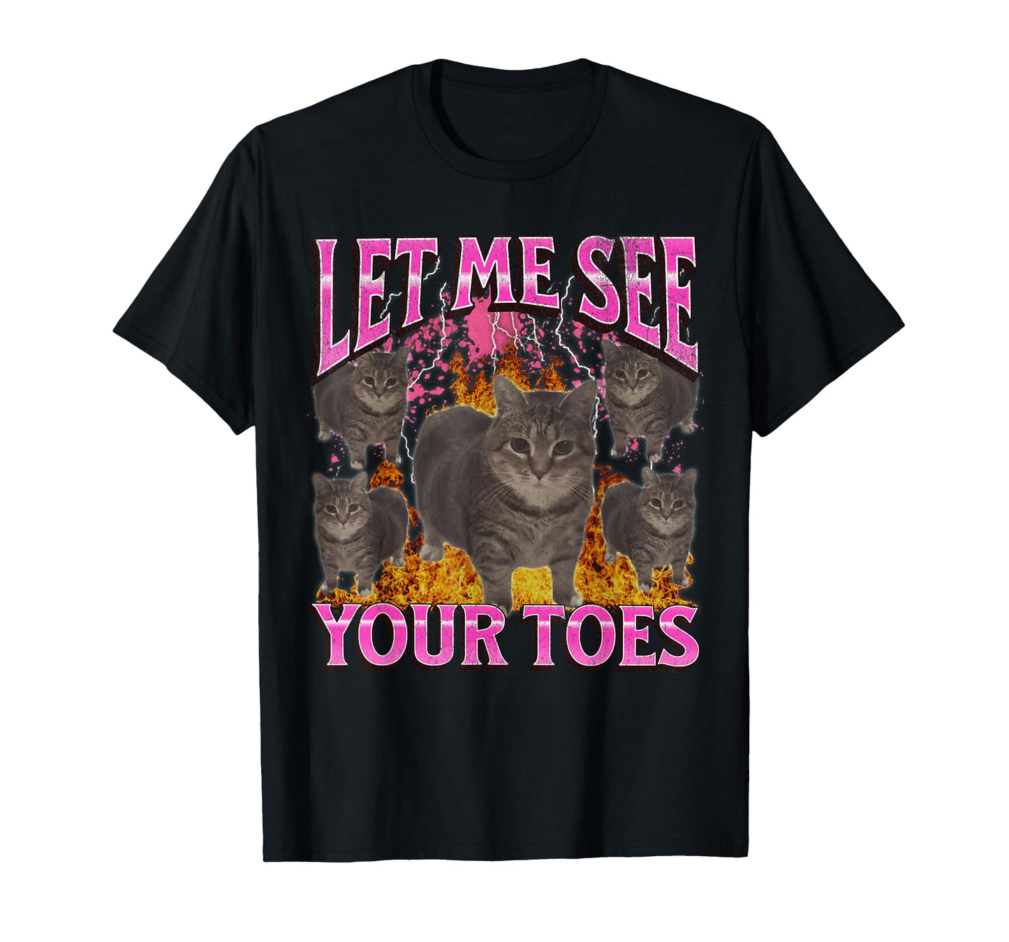Your Toes Funny Cat Meme Bootleg Graphic Men Women T-Shirt