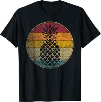 Pineapple Shirt Fruit Retro Style Vintage 70s 80s 90s Gift T-Shirt