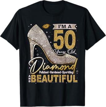 This Queen Makes 50 Looks Fabulous Shirt 50th Birthday Girls T-Shirt