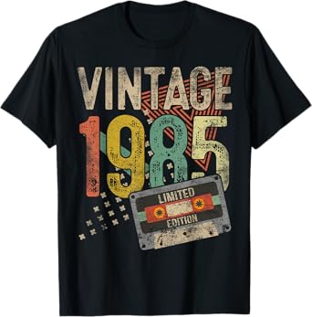 Vintage 1985 40th Birthday Gifts For Men Women 40 Year Old T-Shirt