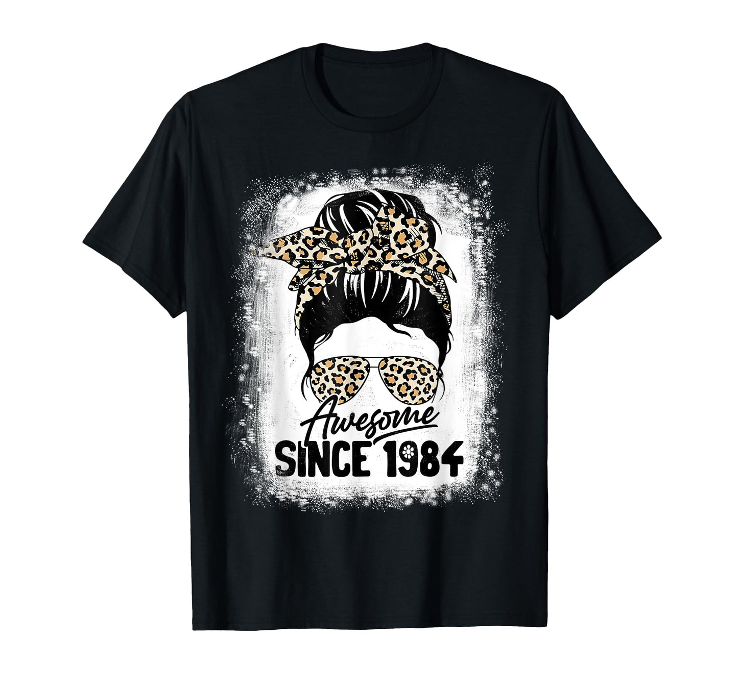 38 Years Old Awesome Since 1984 Leopard 38th Birthday T-Shirt