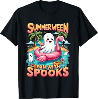 Summerween Fun With Spooks Summer Vacation Funny Party Group T-Shirt