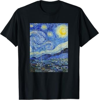 Van Gogh Starry Night Art for Artists T-Shirt
