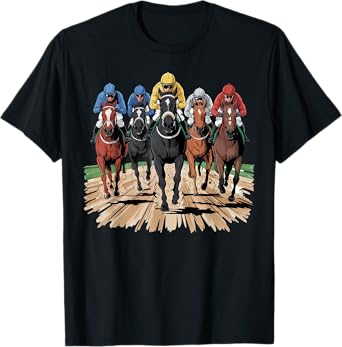 Horse Racing Jockey Racer Derby Rider Gifts Men Women Kids T-Shirt
