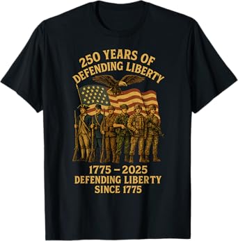 Patriotic USA Army Us Military Parade 250th anniversary 2025 T-Shirt