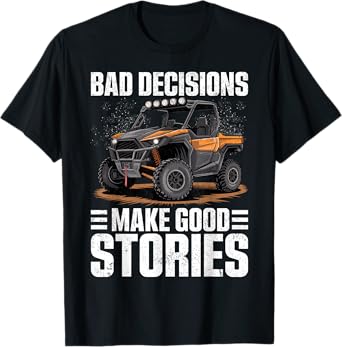 Funny SxS Design For Men Women SxS UTV Side By Side Vehicle T-Shirt
