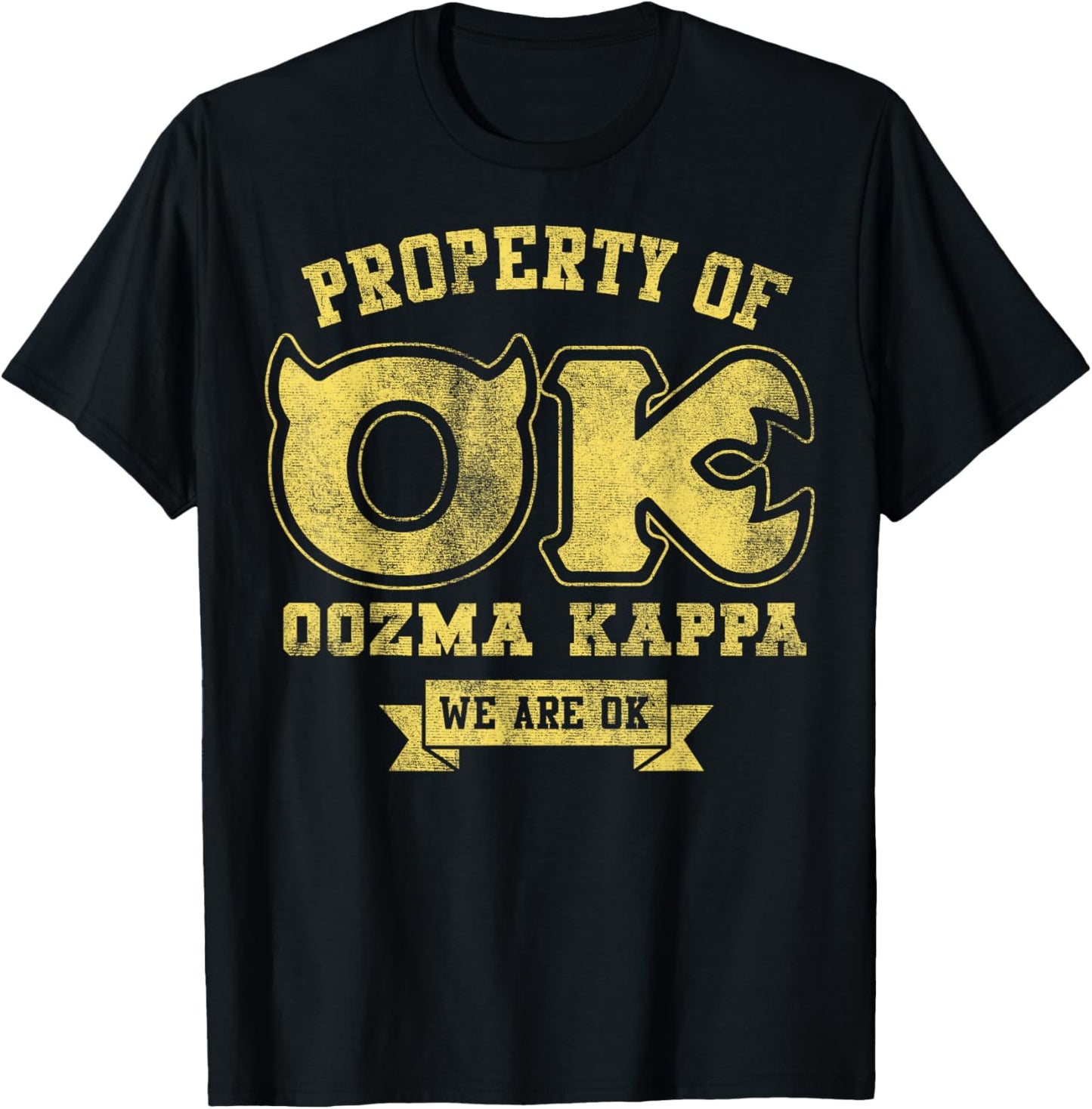 Disney Pixar Monsters University Property Of OK Logo T-Shirt