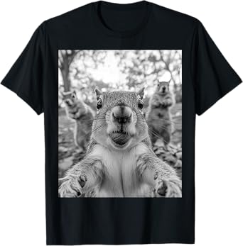 Cute Squirrel Selfie T-Shirt