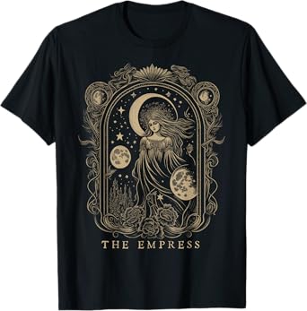 The Empress Tarot Card Goth Emo Occult Graphic Women Girls T-Shirt