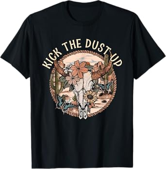 Kick The Country Music Dusts Up Classic Cactus T-Shirt