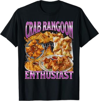 Funny Crab Rangoon Meme Bootleg Graphic T-Shirt