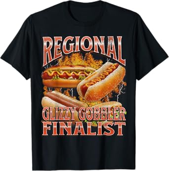 Glizzy Gobbler Funny Wiener Hot Dog Meme Bootleg Graphic T-Shirt for Men Women