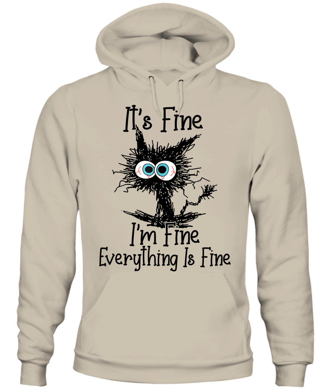 Funny Cat Lover It's Fine I'm Fine Everything Is Fine T-Shirt