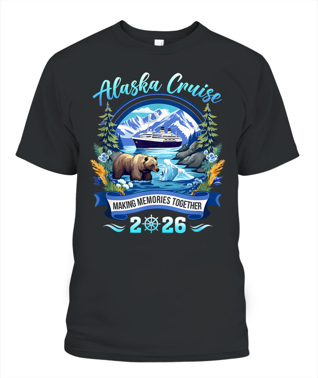 Matching Family Friends And Group Alaskan Alaska Cruise 2026 T-Shirt