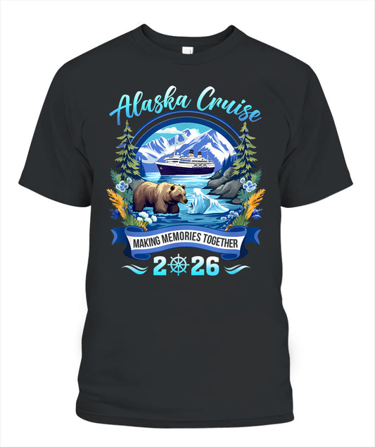 Matching Family Friends And Group Alaskan Alaska Cruise 2026 T-Shirt