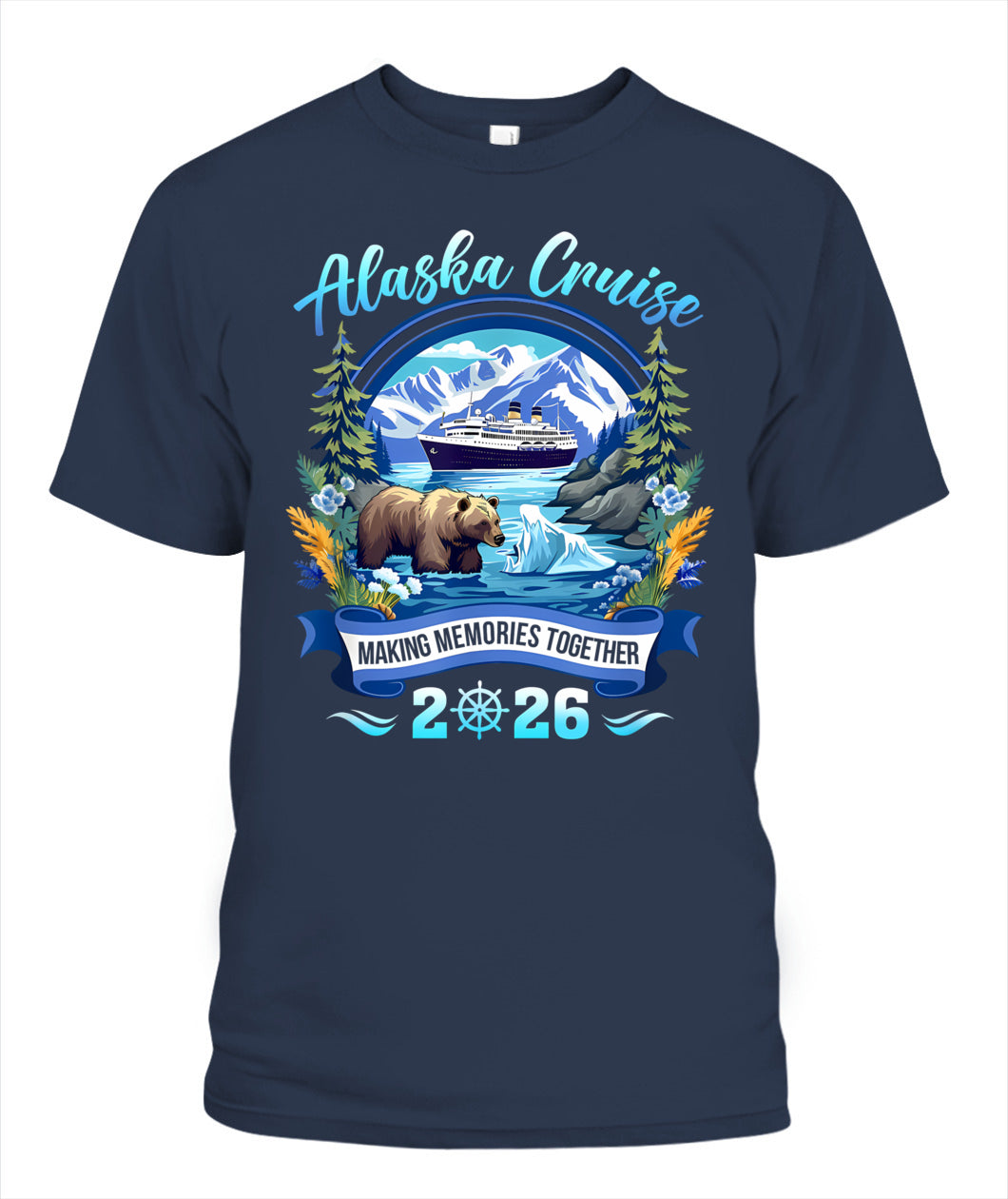 Matching Family Friends And Group Alaskan Alaska Cruise 2026 T-Shirt