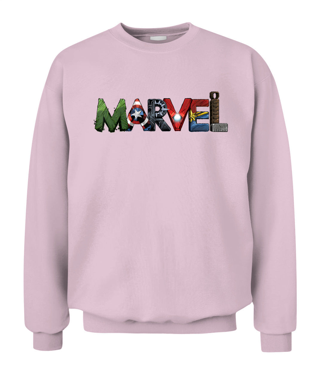 Marvel Avengers Character Text Portrait T-Shirt